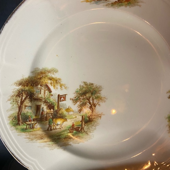 Vintage Meakin 7.5 “the inn” plates set of 6 - Picture 4 of 7